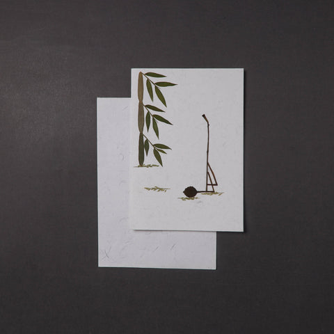 Flower Art Handmade Paper Greeting Card 