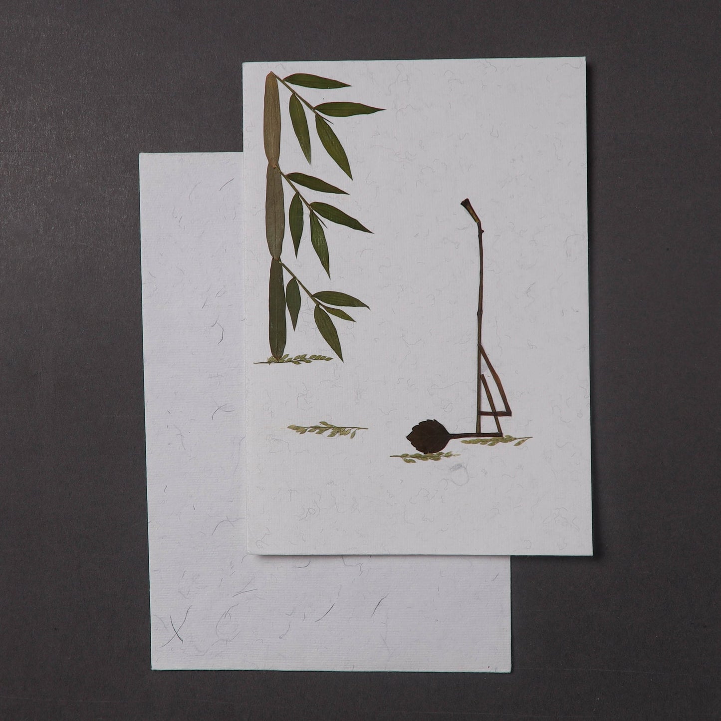 Flower Art Handmade Paper Greeting Card 