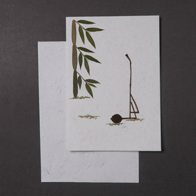 Flower Art Handmade Paper Greeting Card 