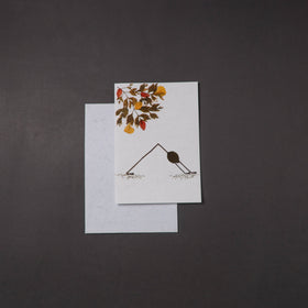 Flower Art Handmade Paper Greeting Card 