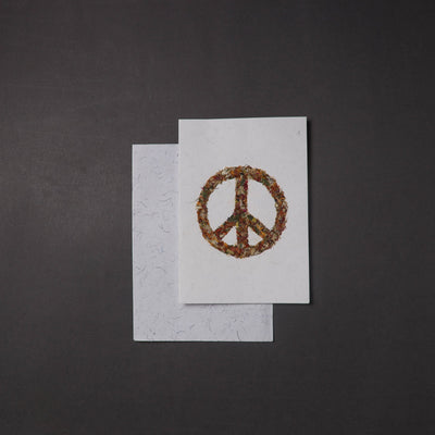 Flower Art Handmade Paper Greeting Card 