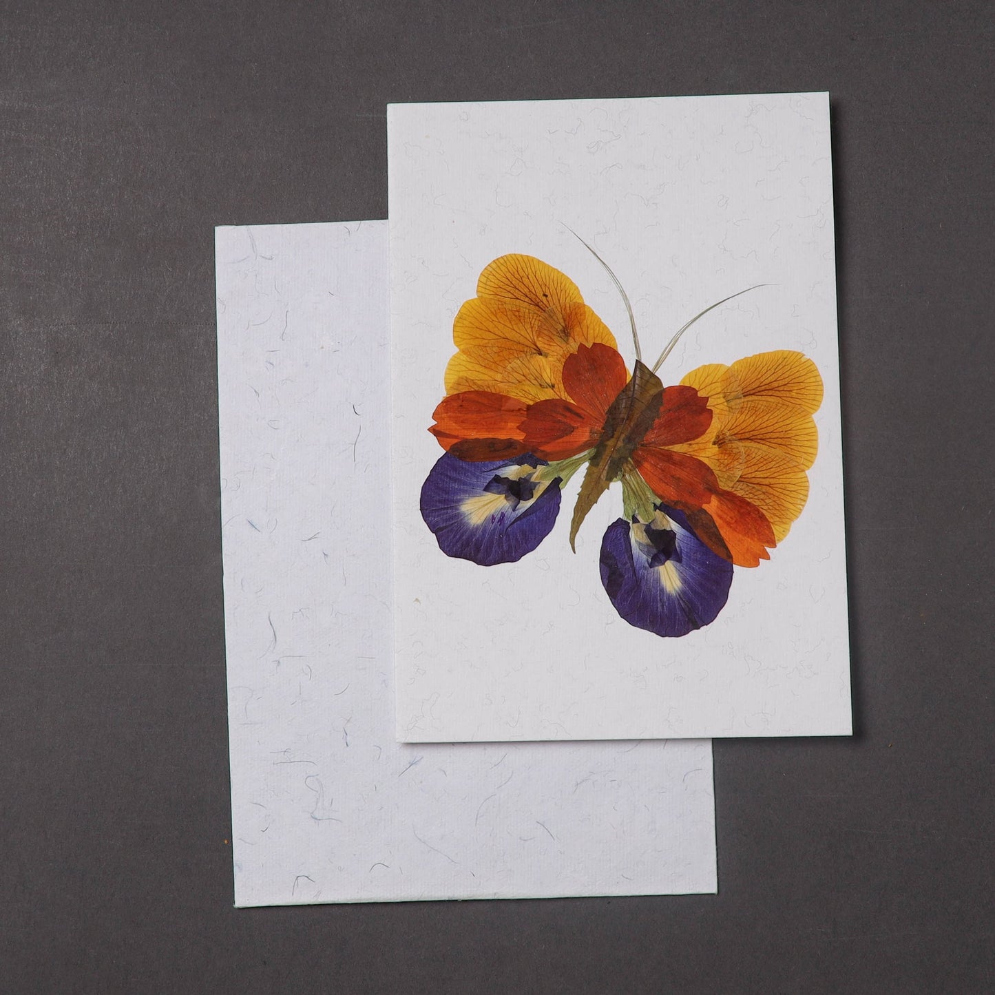 Flower Art Handmade Paper Greeting Card 