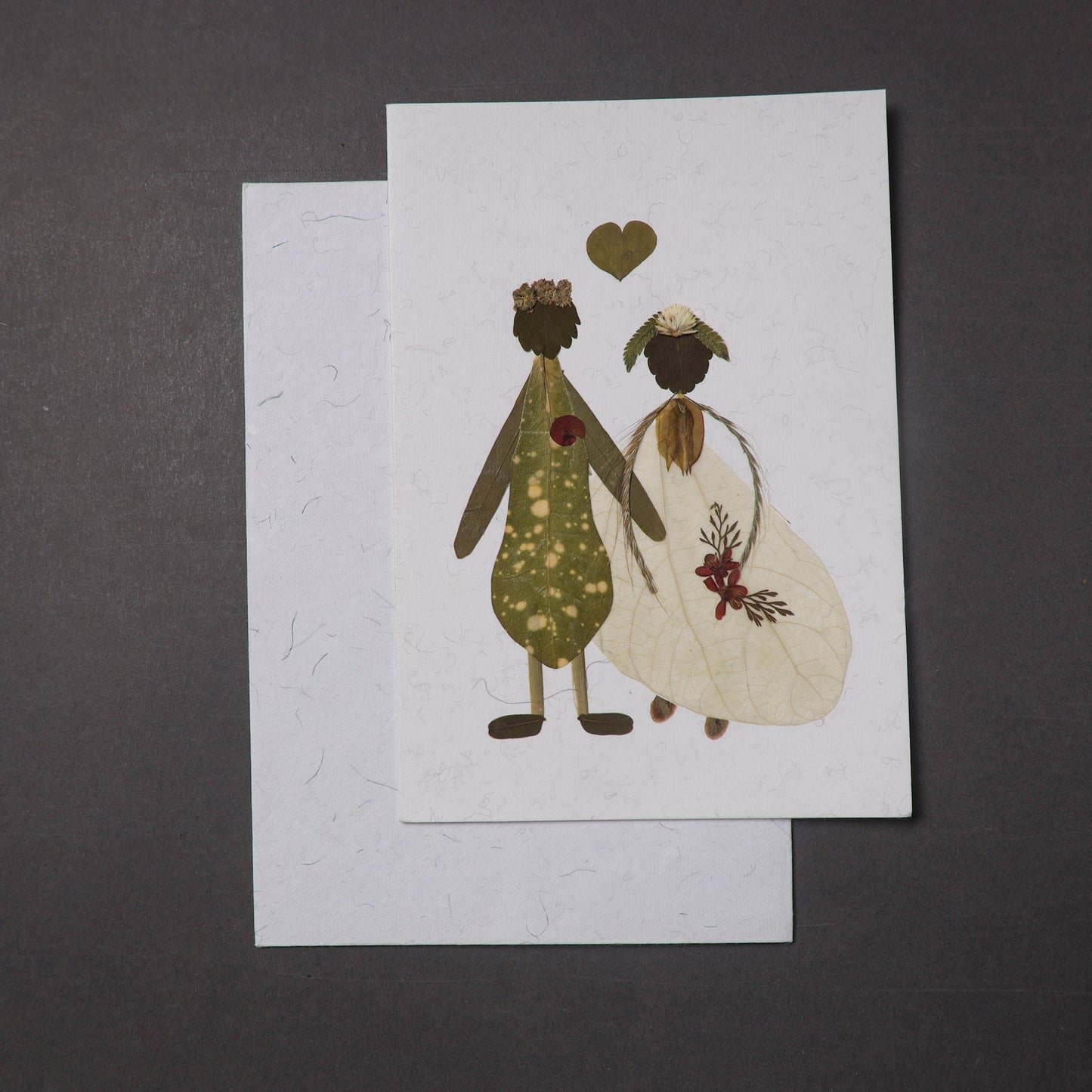 Flower Art Handmade Paper Greeting Card 