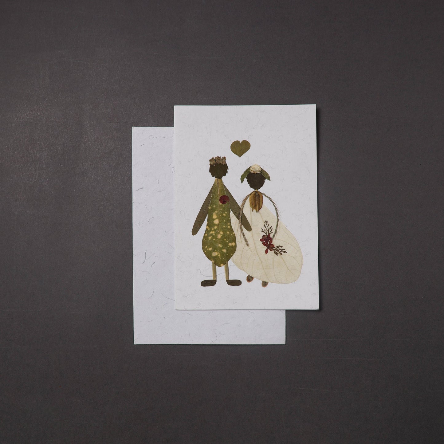 Flower Art Handmade Paper Greeting Card 