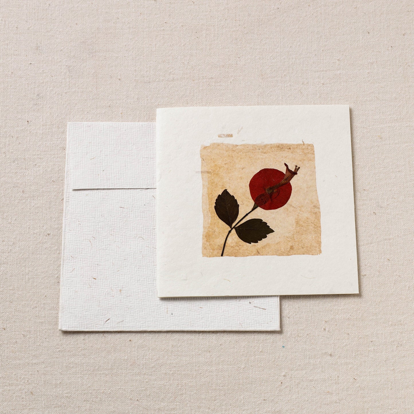  Flower Art Handmade Paper Greeting Card 
