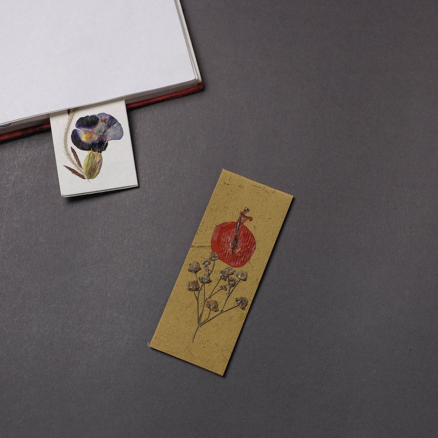 Buy Flower Art Handmade Paper Magnetic Bookmark 