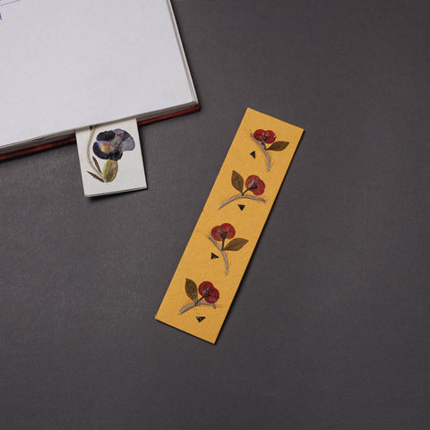 Buy Flower Art Handmade Paper Magnetic Bookmark 