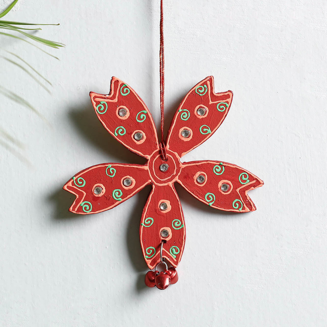  Flower - Festive Decor Beadwork Handpainted Wooden Hanging 