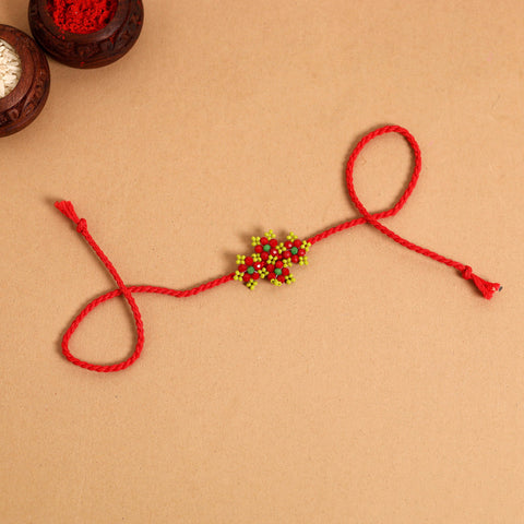  Flower - Handmade Beadwork Rakhi 