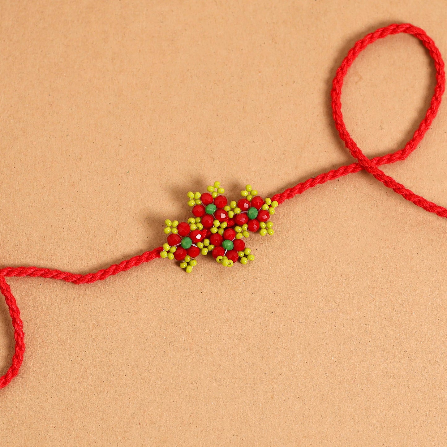  Flower - Handmade Beadwork Rakhi 