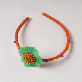  Flower - Handmade Felt & Beadwork Hair Band 