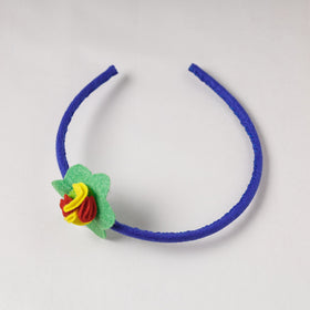  Flower - Handmade Felt & Beadwork Hair Band 