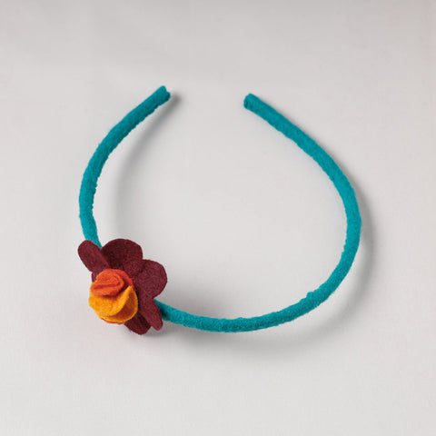  Flower - Handmade Felt & Beadwork Hair Band 