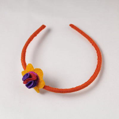  Flower - Handmade Felt & Beadwork Hair Band 