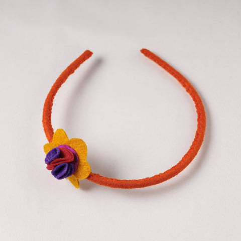  Flower - Handmade Felt & Beadwork Hair Band 