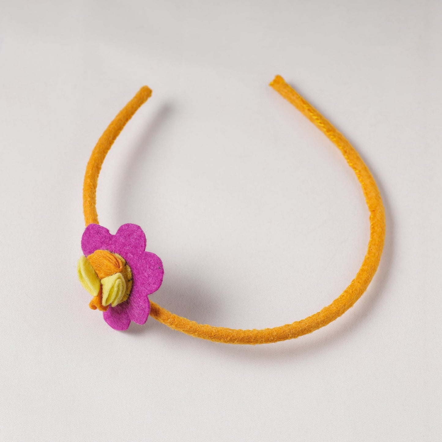  Flower - Handmade Felt & Beadwork Hair Band 