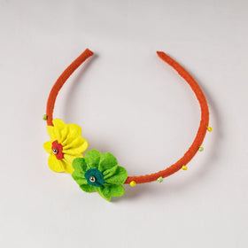  Flower - Handmade Felt & Beadwork Hair Band 
