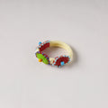  Flower - Handmade Felt & Beadwork Rubber Band 