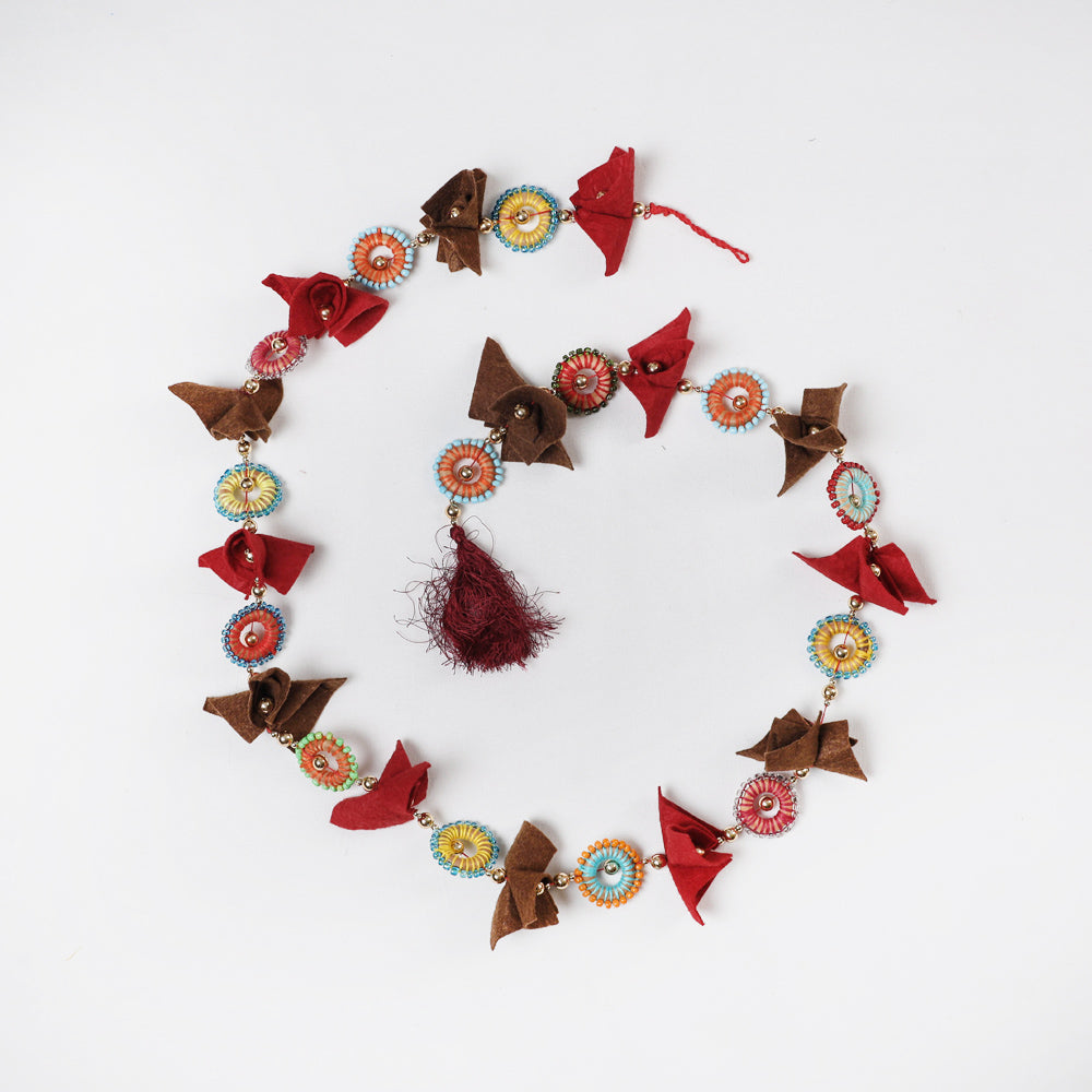  Buy Bird - Handmade Felt & Beadwork Wall Hanging 