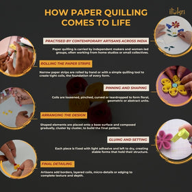 Flower - handmade paper quilling rakhi 37 - handcrafted