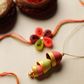  Handmade Paper Quilling Rakhi & Lumba Set  55 
