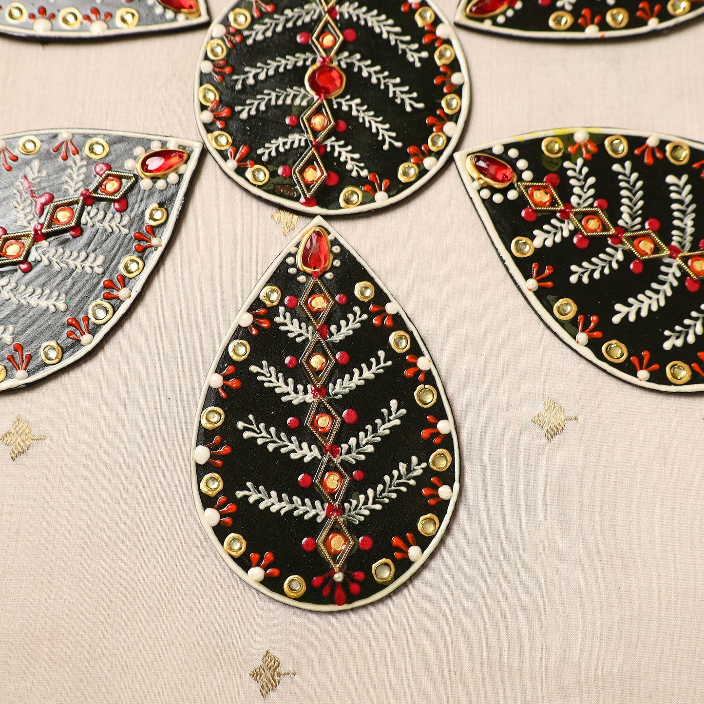  Flower Rangoli - Hand Painted Beadwork Home Decor Items