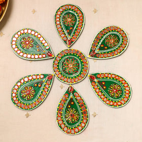 Flower rangoli - hand painted beadwork home decor items 15