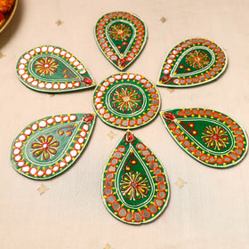 Flower rangoli - hand painted beadwork home decor items 15