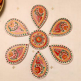  Flower Rangoli - Hand Painted Beadwork Home Decor Items