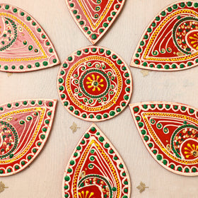  Flower Rangoli - Hand Painted Beadwork Home Decor Items