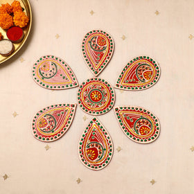  Flower Rangoli - Hand Painted Beadwork Home Decor Items