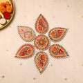  Flower Rangoli - Hand Painted Beadwork Home Decor Items