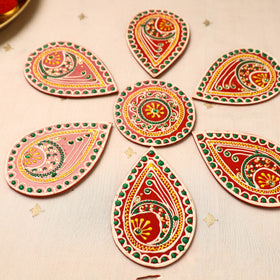  Flower Rangoli - Hand Painted Beadwork Home Decor Items