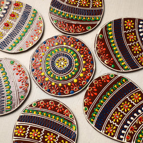 Flower - traditional hand painted beadwork decor rangoli 04