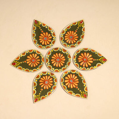 Flower - traditional hand painted beadwork decor rangoli 25