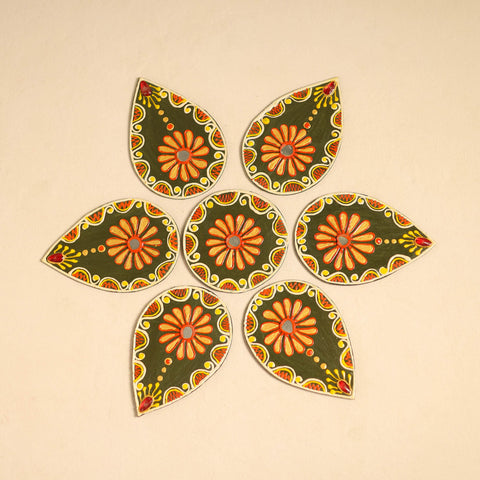 Flower - traditional hand painted beadwork decor rangoli 25