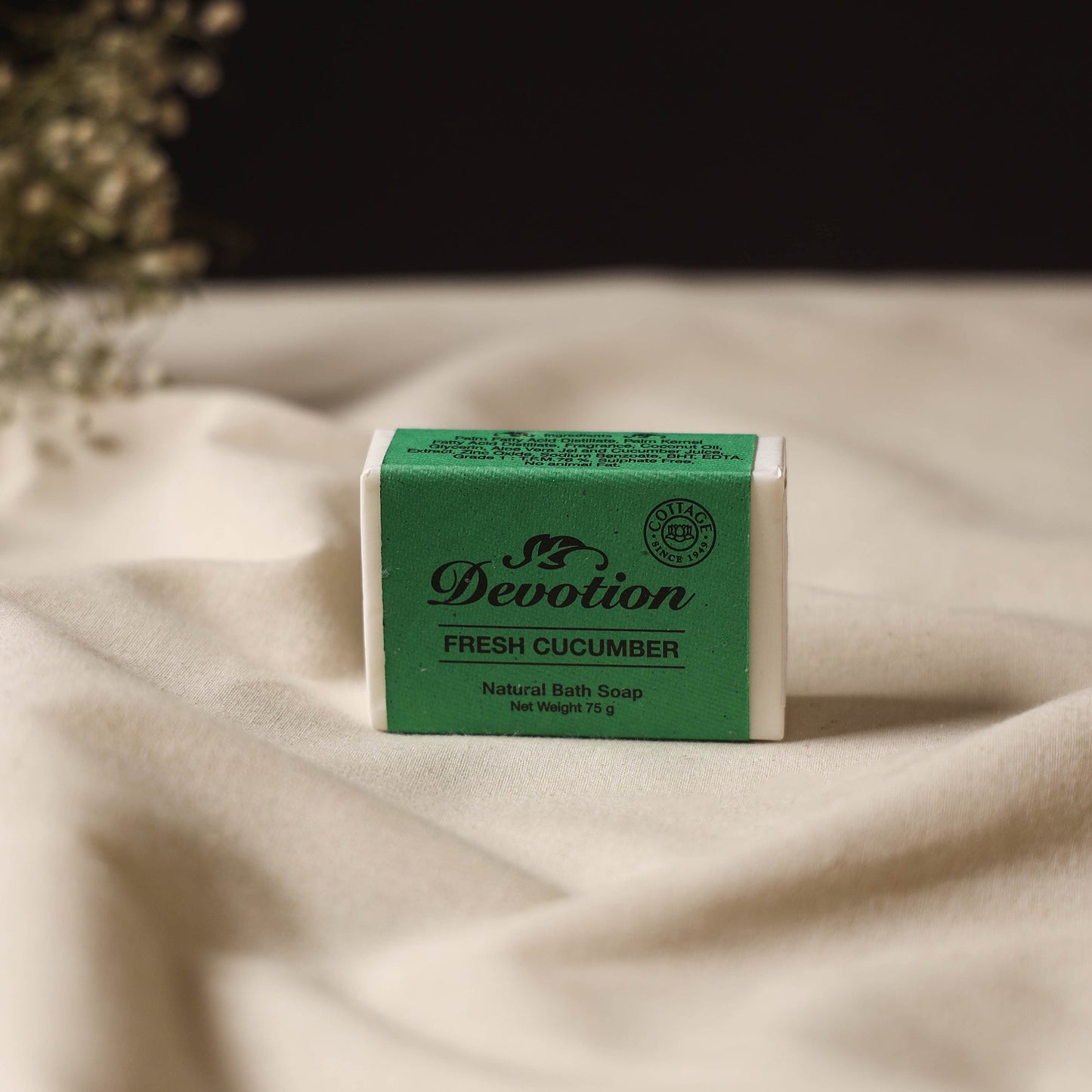 Fresh cucumber - sri aurobindo ashram devotion soap (75gm)