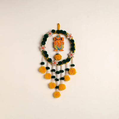  Ganesha- Handmade Wool Wall Hanging 