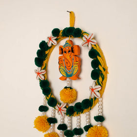  Ganesha- Handmade Wool Wall Hanging 