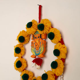  Ganesha- Handmade Wool Wall Hanging 