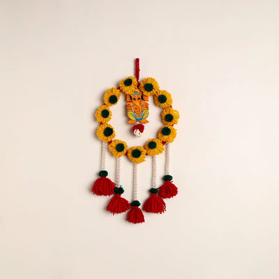  Ganesha- Handmade Wool Wall Hanging 
