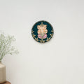 Ganesha - handpainted clay art wall frame 03 - handcrafted