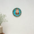 Ganesha - handpainted clay art wall frame 14 - handcrafted
