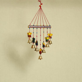  Ganesha - Handpainted Wooden Decorative Bell Hanging 21