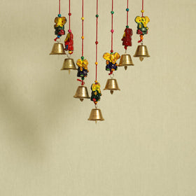  Ganesha - Handpainted Wooden Decorative Bell Hanging 21