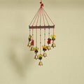  Ganesha - Handpainted Wooden Decorative Bell Hanging 21