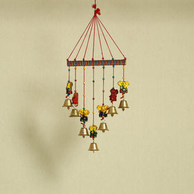 Ganesha - Handpainted Wooden Decorative Bell Hanging 21