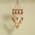 Ganesha - handpainted wooden decorative bell hanging 29