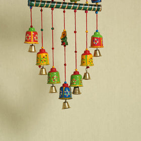  Om - Handpainted Wooden Decorative Bell Hanging