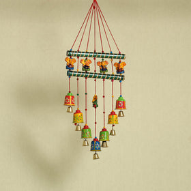  Om - Handpainted Wooden Decorative Bell Hanging